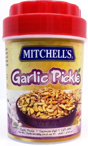 [MCH-400PKL-GAR] MITCHELL'S PICKLE SML GARLIC 400GM