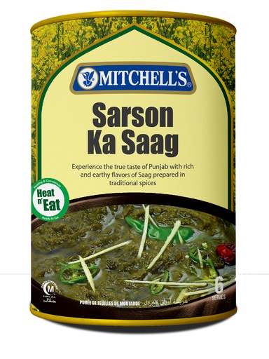 [MCH-SAAG-800] MITCHELL'S READY TO EAT SARSOON SAAG 800GM