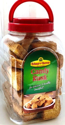 [RA-RUSK-CANDY] REHMAT-E-SHEREEN JAR CANDY RUSK 300GM