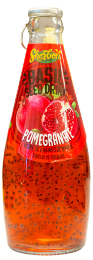 [SHR-BASIL-POMEGRANATE] SHERBON BASIL SEED DRINK POMEGRANATE 290ML