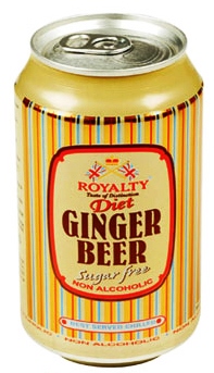 [ROY-GINBEER-DIET] ROYALTY GINGER BEER NON ALCOHLIC (SUGAR FREE) 330ML