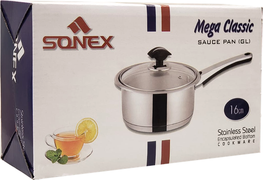 [SON-MEGA-CLSAUCE-PAN-16CM] SONEX MEGA CLASSIC SAUCE PAN 16CM