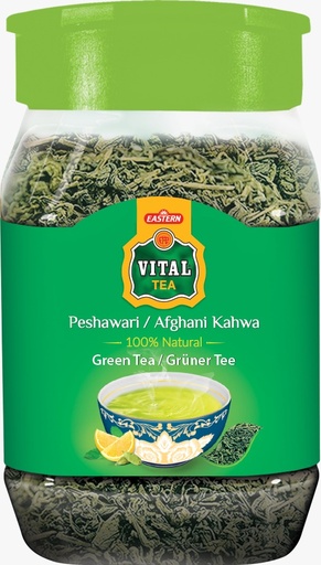 [T-VIT-JAR-GT-S] VITAL JAR TEA GREEN PESHAWARI KAHWA 220GM