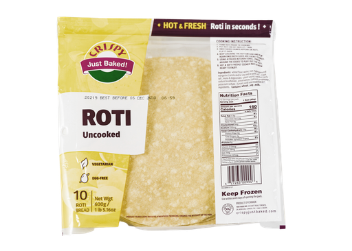 [CRP-ROTI-UNC] CRISPY UNCOOKED ROTI PLAIN